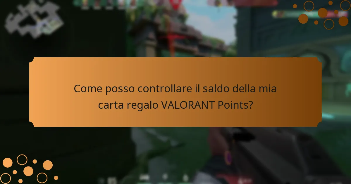 Come posso controllare il saldo della mia carta regalo VALORANT Points?
