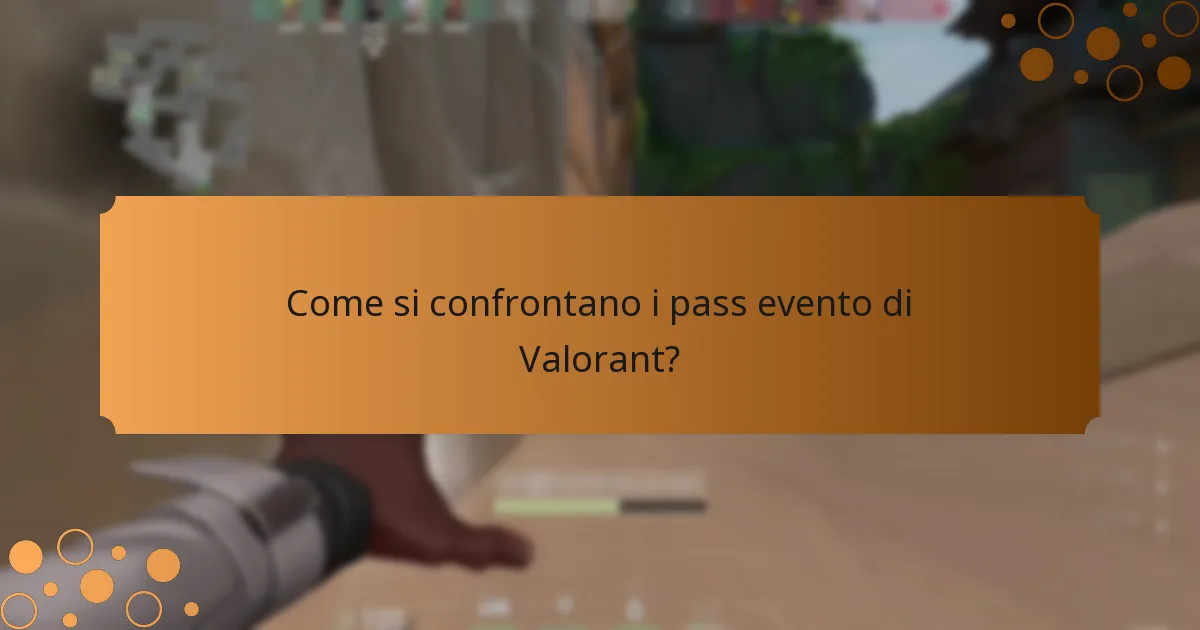 Come si confrontano i pass evento di Valorant?